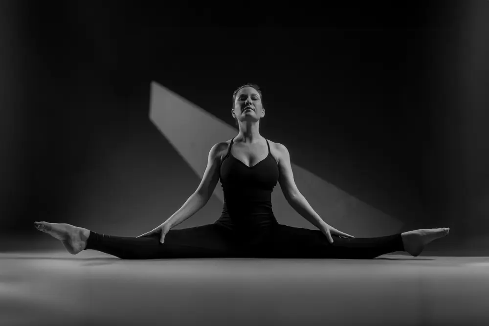 Pilates en blanco y negro