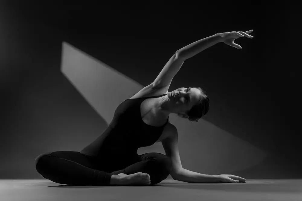 Pilates en blanco y negro