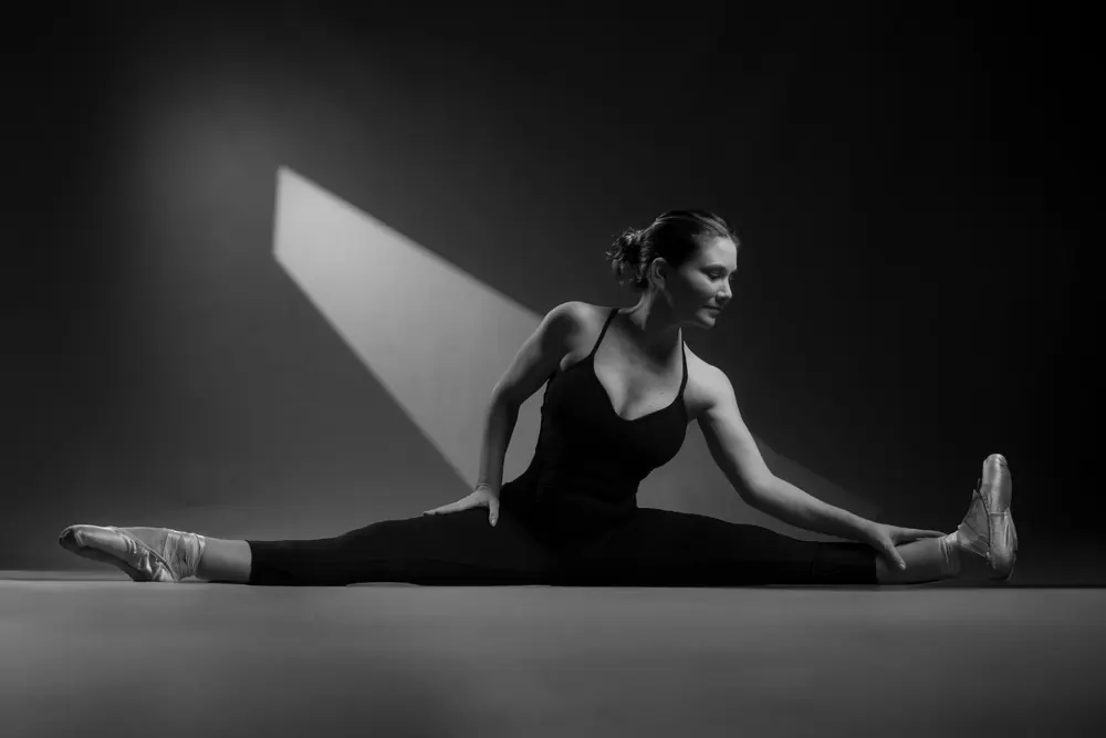 Pilates en blanco y negro